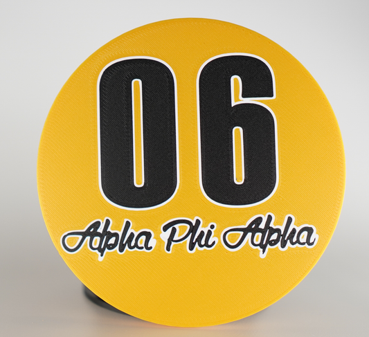 Alpha Phi Alpha 06 3D Printed Coaster