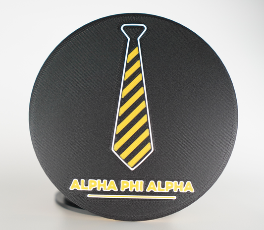 Alpha Phi Alpha Tie Symbol 3D Printed Coaster