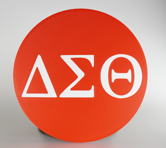 Delta Sigma Theta Greek Letters 3D Printed Coaster