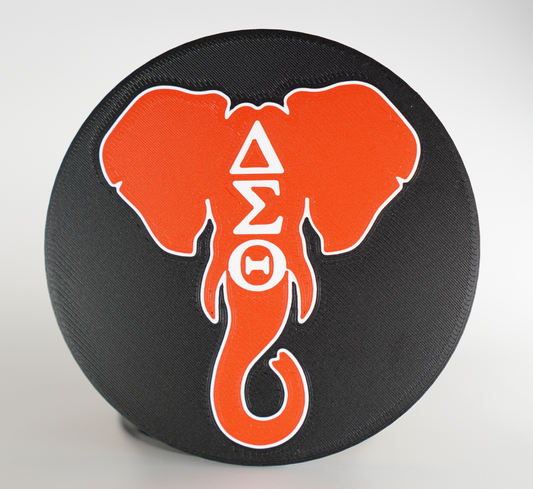 Delta Sigma Theta Elephant Symbol 3D Printed Coaster